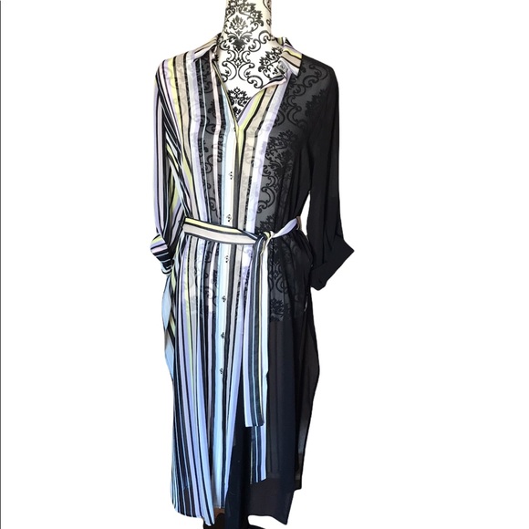 CALVIN KLEIN SHEER TUNIC - Picture 4 of 7